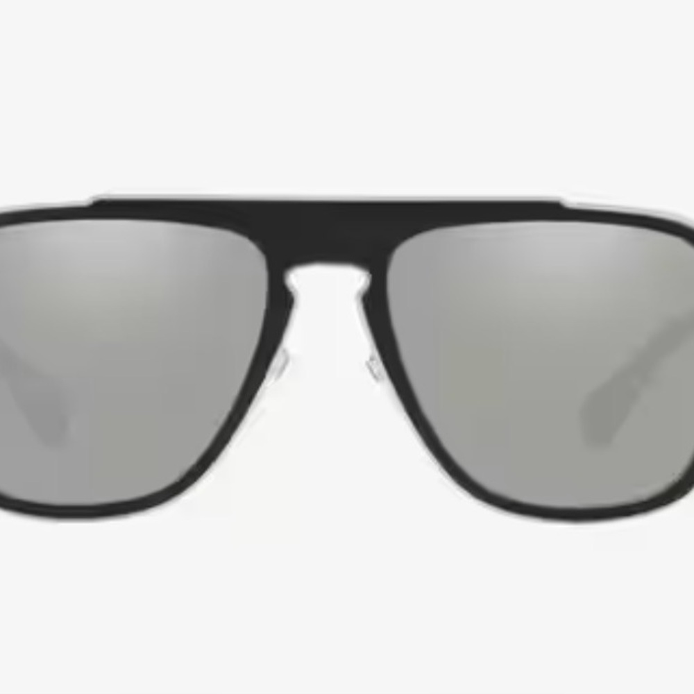 Versace Black Frame Sunglasses with Gray Lenses. New without tags no case.